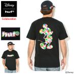 ハフ Tシャツ 半袖 HUF メンズ ディズニー ミッキーマウス ワールド ツアー シルエット コラボ ( Disney Mickey Mouse World Tour S/S Tee TS02722 )[M便 1/1]