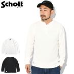 ショッピングschott ショット ロンT Tシャツ 長袖 Schott メンズ ハニカム ワッフル ヘンリーネック ( Honeycomb Waffle Henley Neck L/S Tee カットソー トップス 7825930007 )