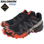  Salomon спортивные туфли SALOMON мужской мужской скорость Cross 6 Gore-Tex Black/Fiery Red/Almond Milk ( SPEEDCROSS 6 GTX GORE-TEX водонепроницаемый L49226000 )