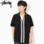 ステューシー ポロシャツ 半袖 STUSSY メンズ Julian Full Zip(stussy polo フルジップ トップス 男性用 1140076 USAモデル 正規)