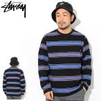 ステューシー カットソー 長袖 STUSSY メンズ Marco Stripe ( stussy crew ボーダー Tシャツ トップス 男性用 1140171 USAモデル 正規 )