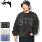 ステューシー トレーナー STUSSY メンズ STU Applique ( stussy crew sweat 保温 裏起毛 ビッグシルエット オーバーサイズ スウェット 118577 USAモデル 正規 )