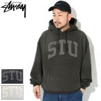 ステューシー パーカー プルオーバー STUSSY メンズ STU Applique ( Pullover Hoodie 裏起毛 ビッグシルエット オーバーサイズ 118578 USAモデル 正規 )