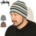 ショッピングstussy ステューシー ニット帽 STUSSY Smoothstock Striped Skullcap ( stussy beanie ビーニー 帽子 ニットキャップ 男性用 1321239 USAモデル 正規 )[M便 1/1]