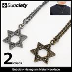 サブサエティ Subciety ネックレス メンズ ヘキサグラム メタル(subciety Hexagram Metal Necklace アクセサリー)