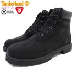 日本正規品 ティンバーランド ブーツ Timberland レディース対応サイズ ジュニア 6インチ プレミアム ウォータープルーフ Black Nubuck(12907)