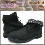 ティンバーランド Timberland ウーマンズ ブーツ オーセンティックス ロールトップ ブラック ポルカドット(timberland 8137A ROLL TOP レディース)