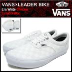 バンズ VANS×LEADER BIKE スニーカー エラ White コラボ メンズ 男性(vans V95LEADER-WHT Era リーダーバイク Wネーム チェッカー)