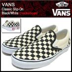 バンズ VANS スニーカー クラシック スリッポン Black/White Checkerboard (vans VN-0EYEBWW Classic Slip-On)