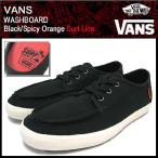 バンズ VANS スニーカー ウォッシュボード Black/Spicy Orange サーフライン(vans VN-0UCW7Z1 WASHBOARD Surf Line)