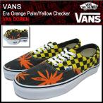 バンズ VANS スニーカー エラ Orange Palm/Yellow Checker バン ドーレン メンズ 男性(vans VN-0W3CDOW Era Orange Palm VAN DOREN)