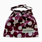 ショッピングマリメッコ マリメッコ 巾着 エコバッグ ミニウニッコ バーガンディ ピンク 新作 きんちゃく おしゃれ かわいい 2025 日本限定 marimekko 北欧 正規品