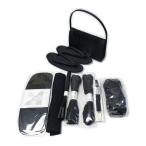 和装小物　喪服用黒　和装着付小物8点セット　草履M、バック付　箱入り