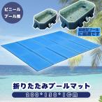 ショッピングプールマット ★即納★ クッションマット ダブル 大きい 厚手 プール マット プール下に敷くマット 大型 折りたたみ プールシート プール下マット プール用マット