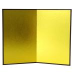 ミニ金屏風 ２曲 205mm×260mm 屏風 金屏風 びょうぶ 衝立 雛人形 五月人形 二曲屏風 人形