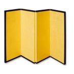  Mini золотой ширма 4 искривление 175mm×300mm ( почтовая доставка 1 через .6 листов до включение в покупку возможность ) ширма золотой ширма .... разделительный экран кукла hinaningyo кукла для празника мальчиков 4 искривление ширма кукла 