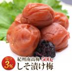 梅干し 減塩しそ漬け梅 塩分3％ 500g 