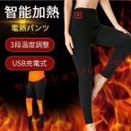 電熱インナーパンツ 電熱 レディース　ヒーター USB タイツ 電熱弾力ズボン ウェア 防寒 3段温度調整 3つヒーター スキー スケート 登山 釣り 送料無料