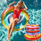 子供 浮き輪 大人用 インスタ POOL FLOAT 虹 マリンアイテム 海水浴 プール 水遊び 浮輪 ビーチグッズ レインボー ビッグサイズ フロート カラフルフロート