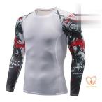 加圧シャツ 長袖 メンズ レーシングシャツ 加圧インナー コンプレッション 吸汗 速乾 フィットネス トレーニング