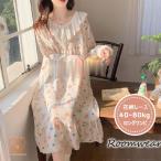 ネグリジェレディース春夏長袖ワンピ...