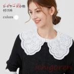 付け襟 森ガール レース 付け衿 レディース レイヤード ファッション小物 つけえり レースブラウス ブラウス衿 レトロ 大人可愛い 夏