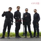 迷彩服 戦闘服 ブラック メンズ レディース サバゲー装備 軍服 アーミーコスプレ 迷彩柄 上下セット(ジャケット+ズボン) 作業服 ゲーム服 スパッツ コメント