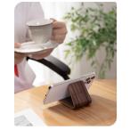 ショッピングスマホスタンド スマホスタンド 木製シンプルスマホスタンド デスク用 ポータブル