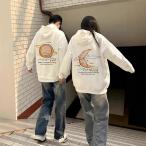 ショッピングペア カップル 春秋 パーカー ペア カップル パーカー メンズ レディース スウェット ペアルック カップル パーカー 白 黒 ネコ匹 長袖 韓国 トレーナー スウェット 彼女 恋人