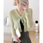 サマーニットカーディガン レース�