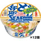 訳あり アウトレット 日清のどん兵衛 カップヌードルシーフードうどん ケース(12食入) 送料無料 賞味期限2026/12/18 (4902105296714)