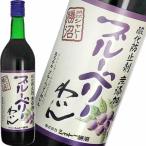 赤ワイン やや甘口 シャトー勝沼 酸化防止剤無添加 ブルーベリーワイン 720ml 日本 山梨 (4941495200215)