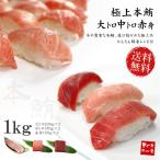 本マグロ 大トロ中トロ赤身セット1kg 送料無料 解凍レシピ付 刺身 食べ物 爆買《pbt-bf8》〈bf1〉[[大中赤セット-2p]