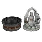 Niiyen Desktop Fountain, Led Resin Buddha Desktop Fountain Decoration Table