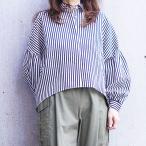 PASSIONE パシオーネ レディース ストライプ シャツブラウス 616931