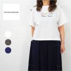 FONTANA GRANDE フォンタナグランデ レディースカットソー ビーズ刺繍 ビーズロゴ 半袖Tシャツ 春夏 627917