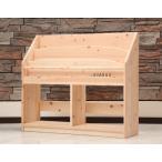 絵本棚 完成品 LX-T GRANDE 桧木 ヒノキ ひのき ラック 本棚 えほんだな 絵本 絵本立て 北欧タイプ 壁面 ベビー 家具 子供