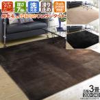ホットカーペットカバー ラグ 広幅3畳 三畳 200×240 29hcc 滑り止め 洗える ベージュ ブラウン ブラック 黒 ホットカーペット対応 長方形 本州四国は送料無料