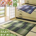 い草 ラグ ミニ 4.5畳 230×230cm オールシーズン 防ダニ 防カビ ふんわり ウレタン クール ホットカーペット対応 四畳半 本州四国は送料無料 / legend /