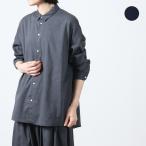 NO CONTROL AIR (ノーコントロールエアー) クールマックスポリエステル＆リネン・トロピカル台襟付きオーバーサイズシャツ