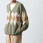 ショッピングアーガイル 【40% OFF】BURLAP OUTFITTER (バーラップアウトフィッター) ARGYLE FLEECE CARDIGAN / アーガイルフリースカーディガン