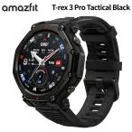 ショッピングラバー Amazfit T-Rex 3 Pro Tactical Black 48mm スマートウォッチ アウトドア 音声操作 Bluetooth通話 ヤマレコ ヤマップ スマホ対応 GPS