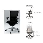 ゾディチェア ＸＺＴ−４１１ シルバー ヘッドレスト無し 大塚家具（IDC OTSUKA）