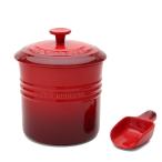 ルクルーゼ(ル・クルーゼ)  ペットフード コンテナー(スクープ付き)  レッド  Le Creuset