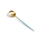 カトラリー デザートスプーン ターコイズ マット ゴールド クチポール 食器 スプーン テーブルスプーン 食器 ギフト 正規販売店 ゴア セール 爆買