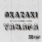 表札 おしゃれ 戸建て ステンレス アイアン 切り文字 二世帯 アイアン風ステンレス表札(一文字表札・3Dフォント)(iron-np15)