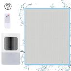 ショッピング冷却マット ダブル 水冷マット 冷却マット 水循環マット 折りたたみ可能な冷感空調氷マット 水が流れる冷感 ひんやりマット 静音水流マット Type C接続口 シングル / ダブル