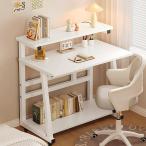 ショッピング机 机 パソコンデスク コンパクト 幅60/80/100cm オフィスデスク 3段テーブル ホームオフィス 省スペース シンプル 組み立て簡単 在宅勤務用 説明書付き