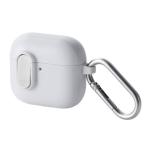 ELECOM エレコム AVA-AP06TSLWH AirPods 4 ケース 耐衝撃 【ワイヤレス/MagSafe充電対応】 衝撃吸収 フタ開閉ロッ