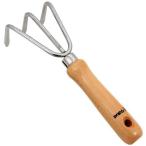 (人気商品)Ｅ−Ｖａｌｕｅ・ステン木柄三本クマデ